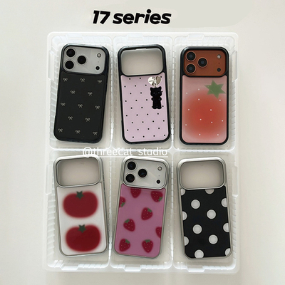 波点星星蝴蝶结17pro手机壳