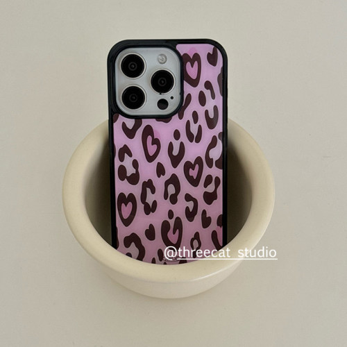 苹果iphone17粉豹纹手机壳