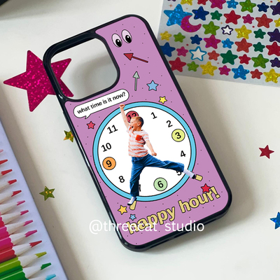 苹果16黑边手机壳快乐时光男孩