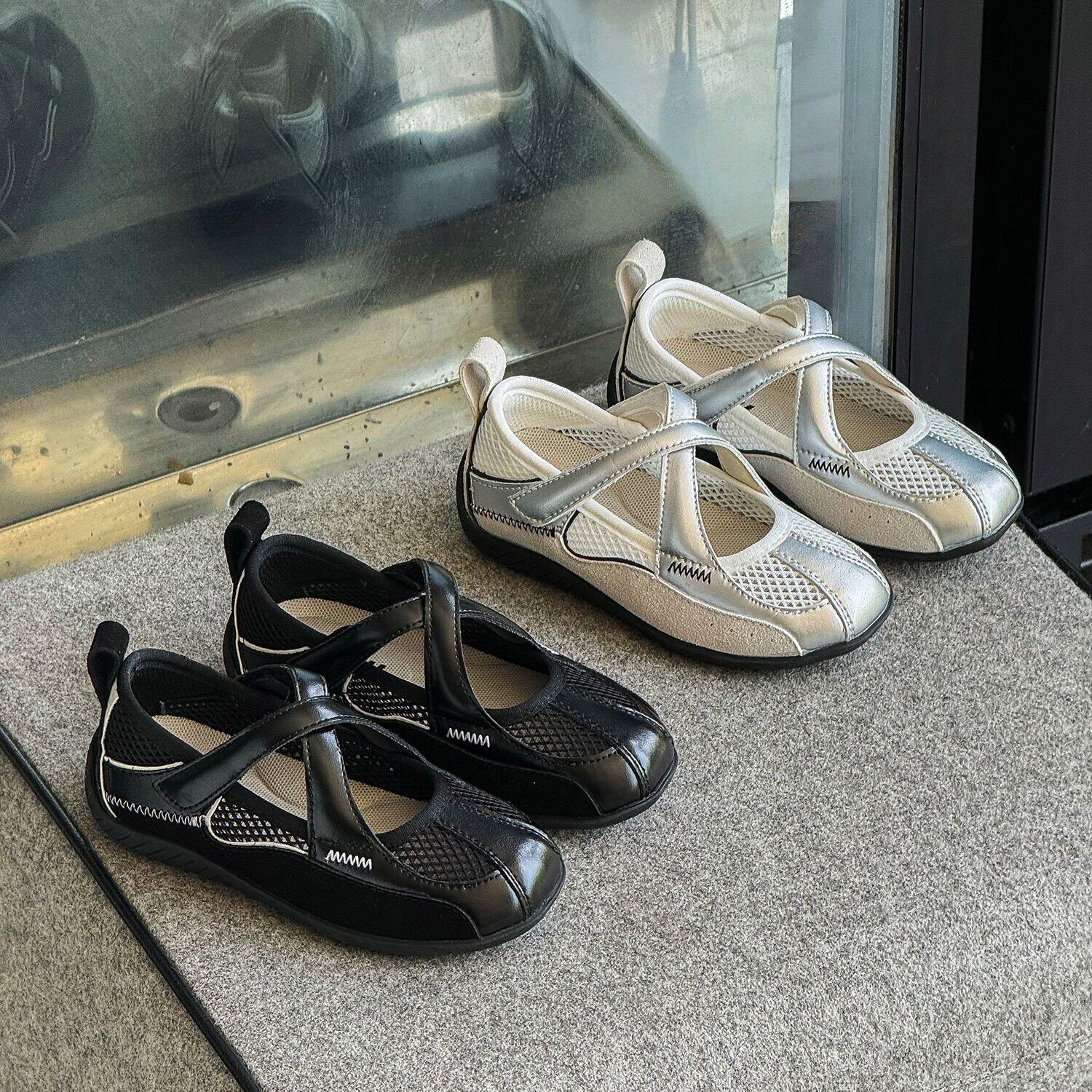 DWDZ夏季2026年新款儿童网鞋韩版百搭单网浅口女童玛丽珍镂空单鞋