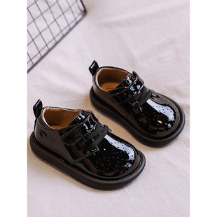 韩国Uamtor宝宝鞋子春秋新款女婴幼儿软底男小童防滑英伦风小皮鞋