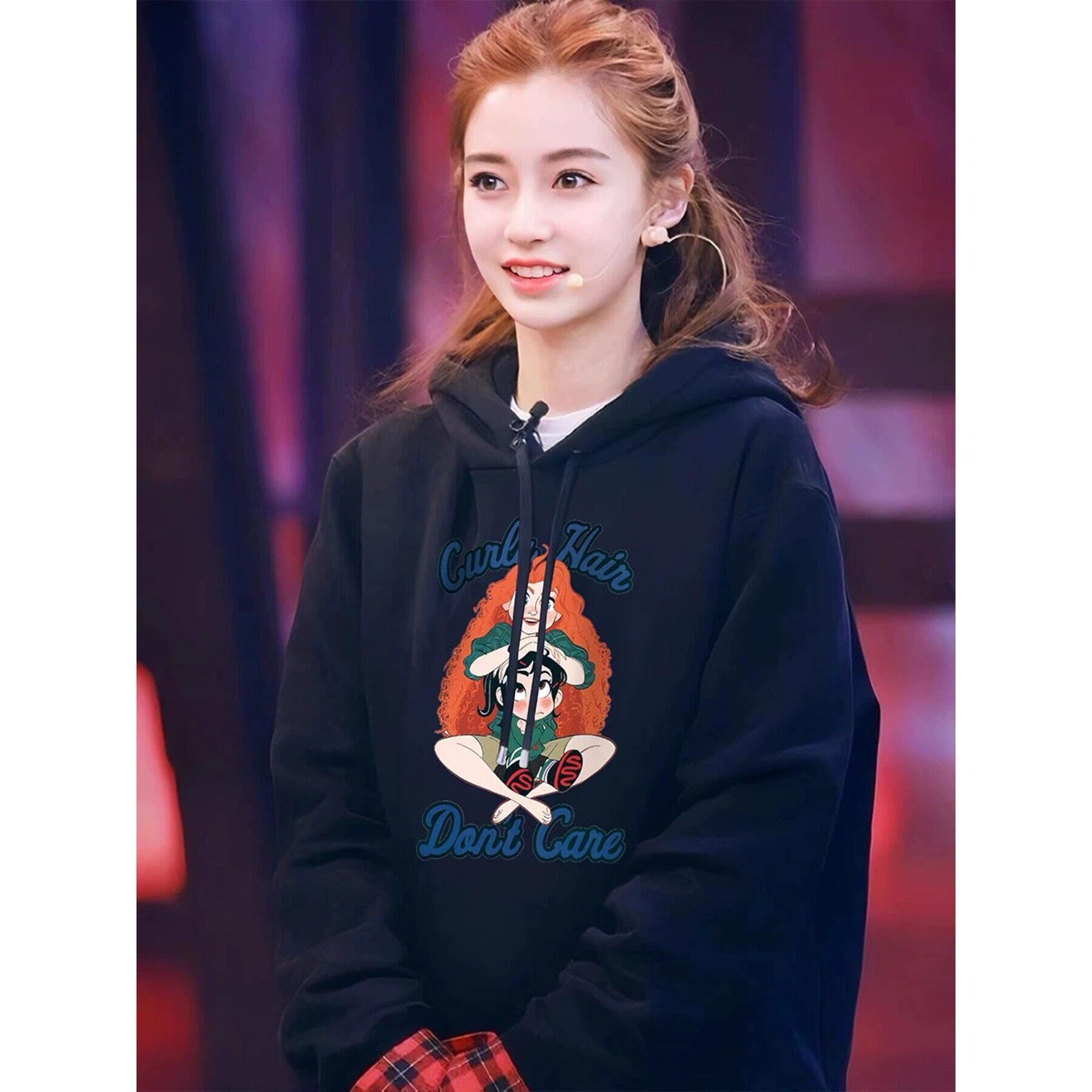 日本代购明星同款美式覆古连帽卫衣女秋冬高级感爆款加绒上衣外套