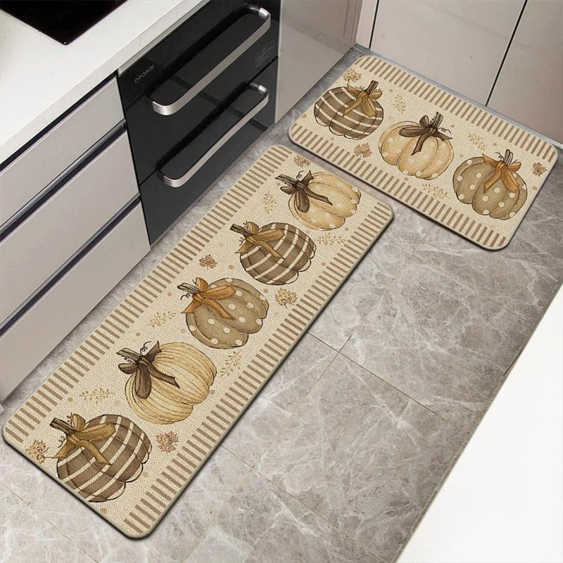 德国精工TEMU热销感恩节南瓜地垫玄关入户门垫厨房地垫万圣节节日
