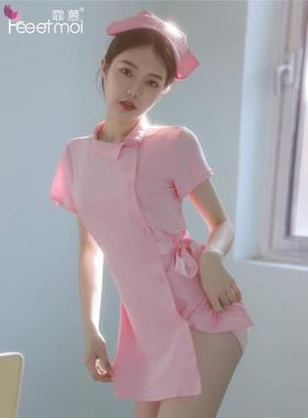 兔兔私房：甜美护士 cosplay制服医生连衣裙网红主播内衣扮演套装