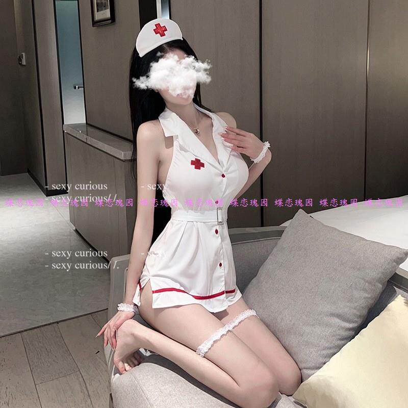 私房甜美护士cosplay制服白衣天使分体网红主播写真内衣扮演套装