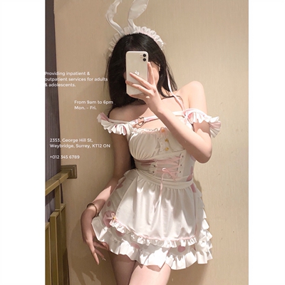 性感粉色女仆奶牛制服保密发货