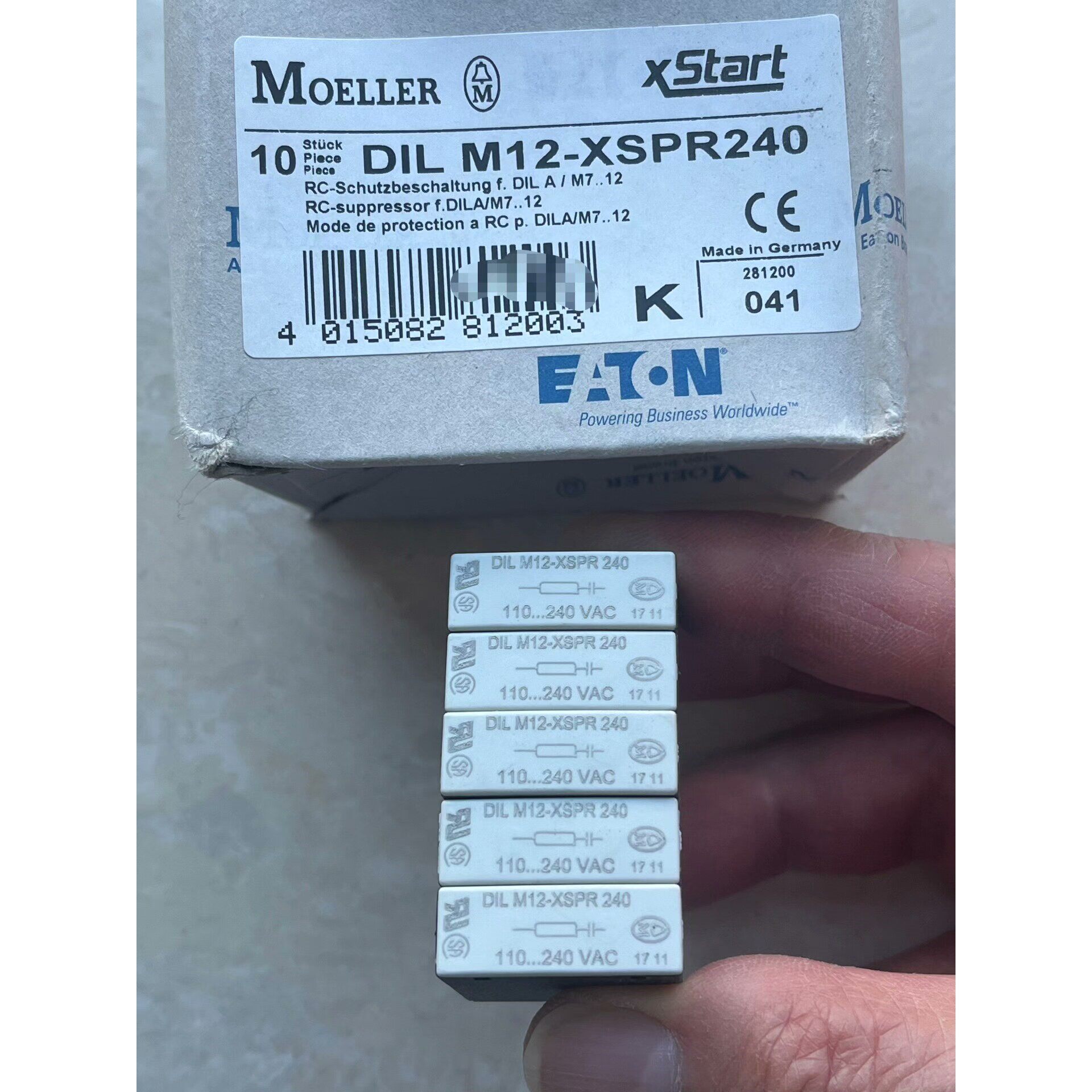 金钟穆勒, 接触器浪涌抑制器DILM12-XSPR240,全