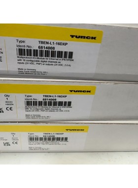 图尔克模块TBEN-L1-16DXP货号6814008,全新