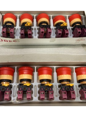 IDEC和泉 YW1B-V4E02R 红色蘑菇头急停按钮 正