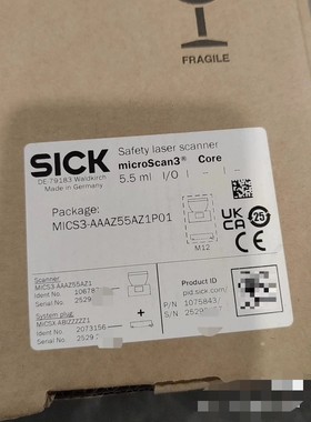 原装西克SICK安全激光扫描仪microScan3