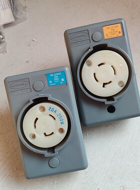 美国荷宝插座HBL2410SR和HBL 2320SR 共两个