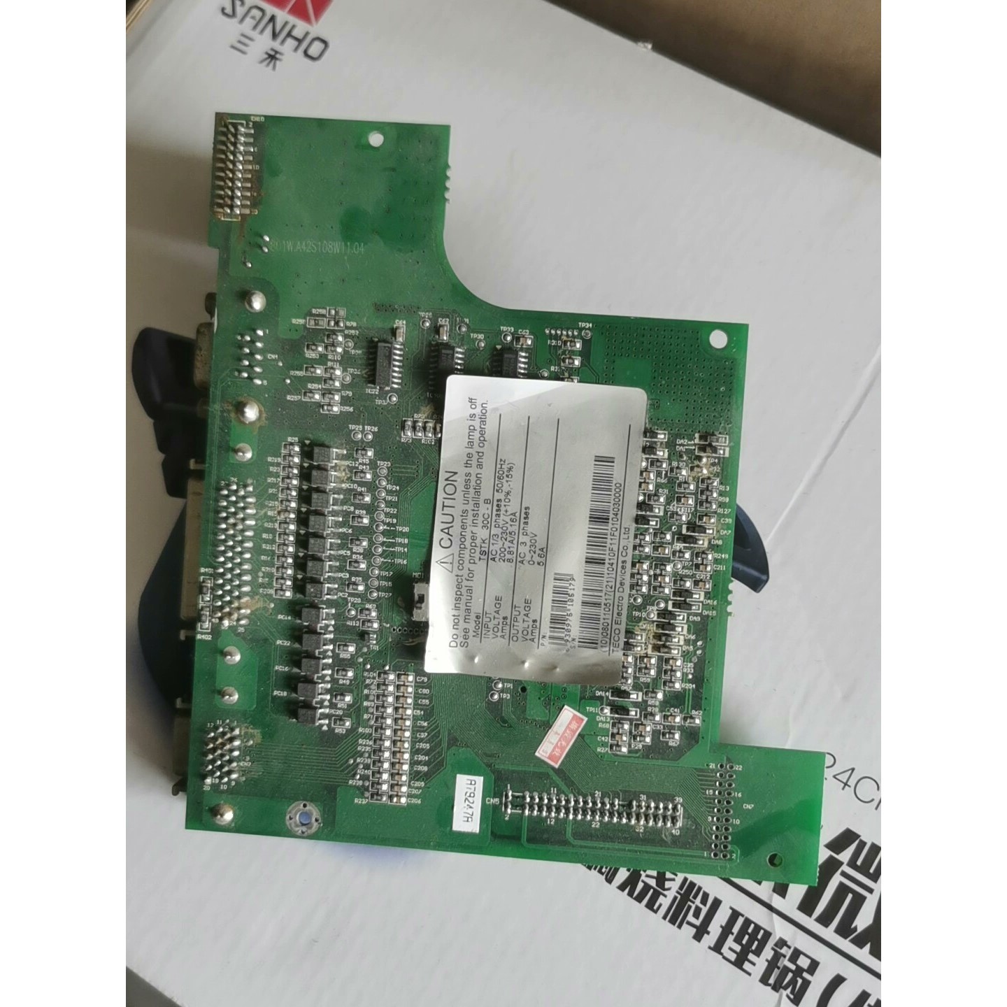 东元伺服驱动器TSTK 30C-B.,主板显示板按键不行,成