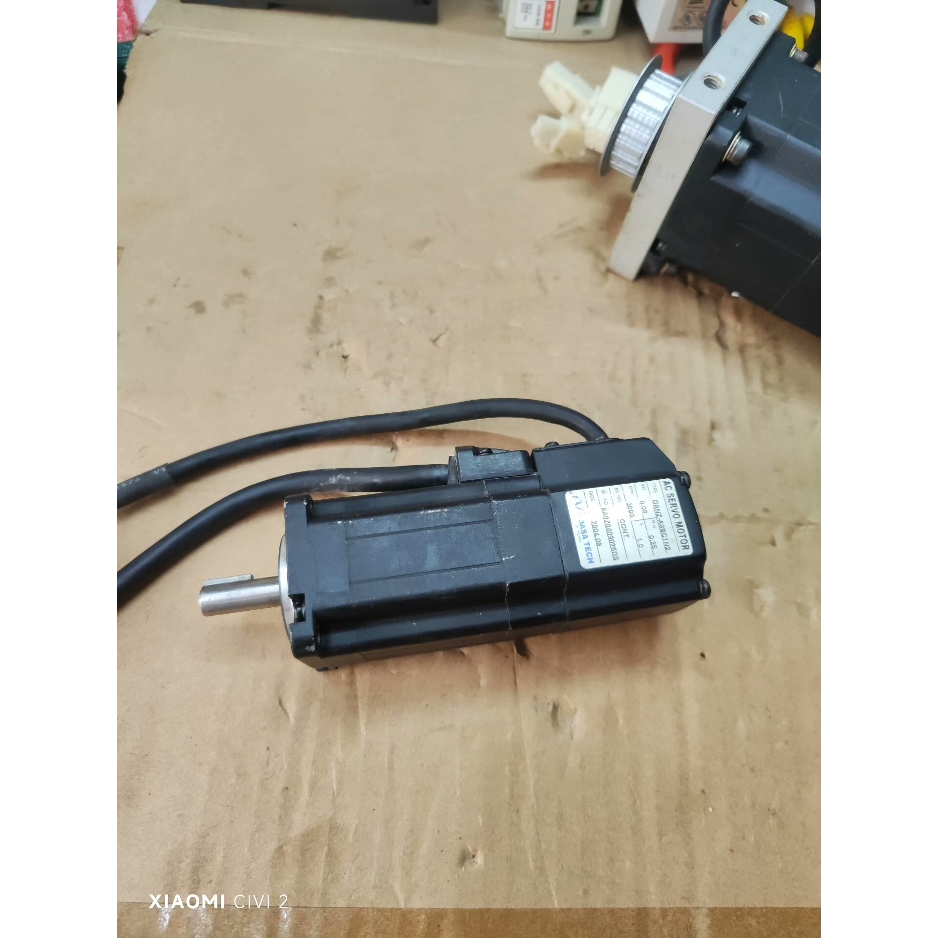 DANZ-A8BC1N2 拆机韩国东步0.08Kw伺服电机,