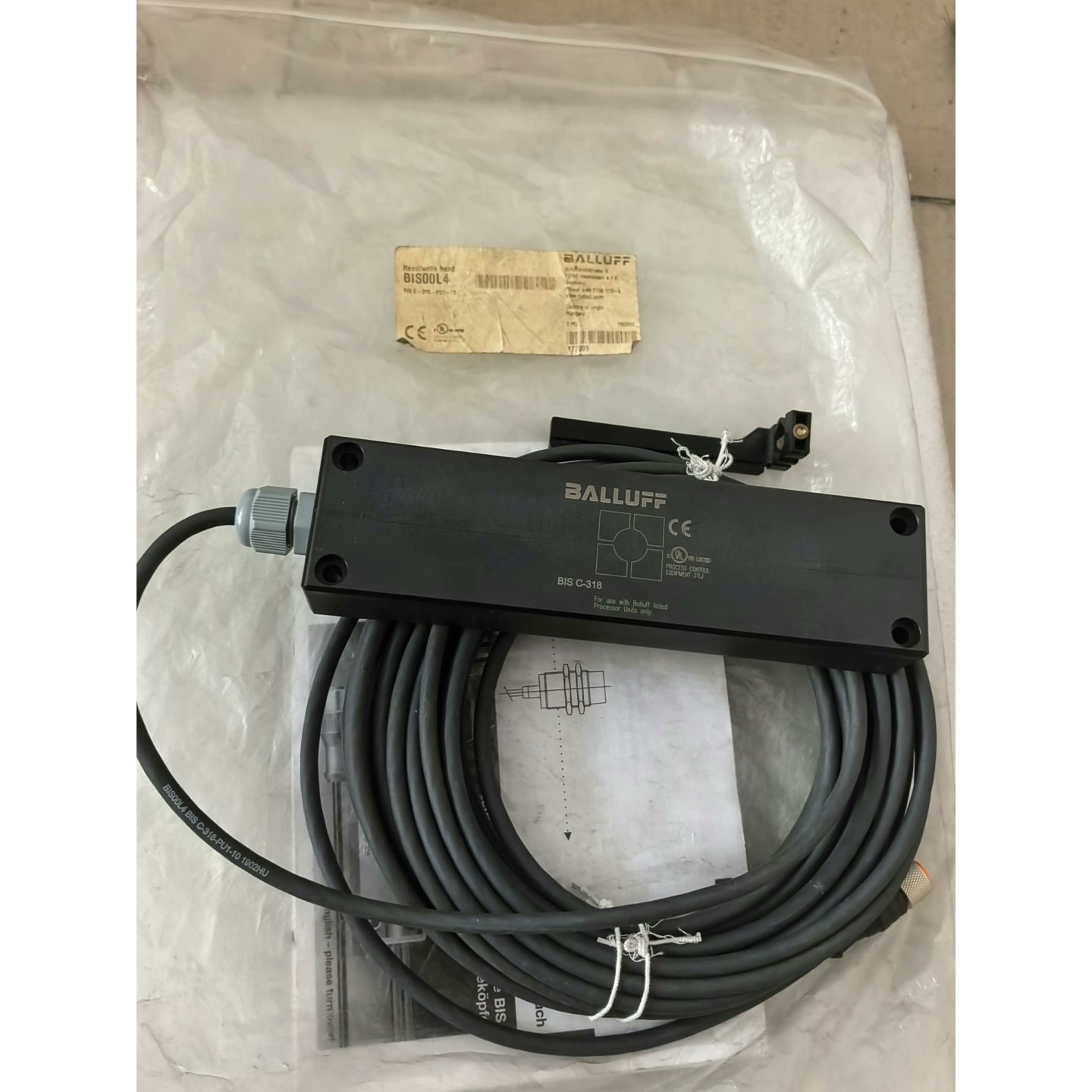 全新原装BALLUFF巴鲁夫读写头,型号BIS00L4 BI