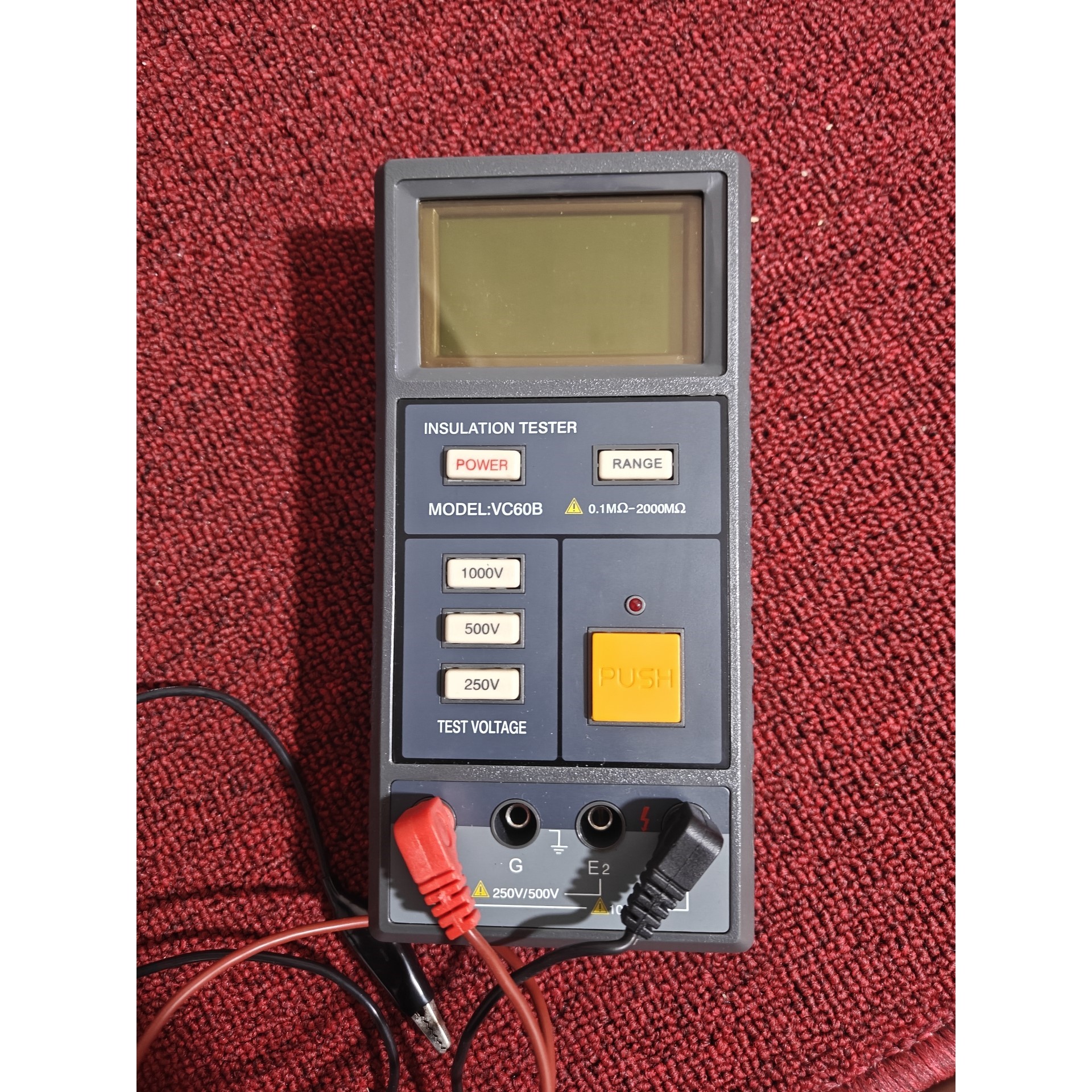 MC品牌VC60B绝缘电阻测试仪,测量范围0.1MΩ-200