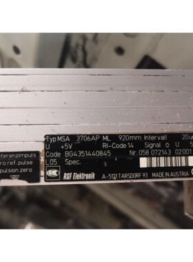 MSA 3706AP  ML920mm光栅尺,二手奥地利RS
