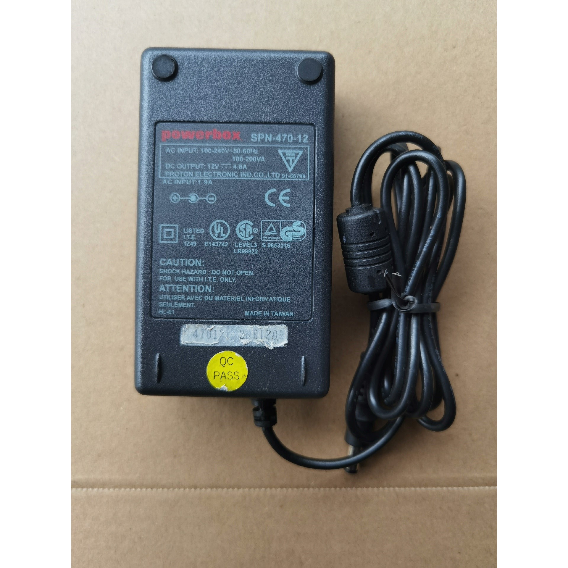 POWERBOX SNP-470-12 12v 4.6A电源