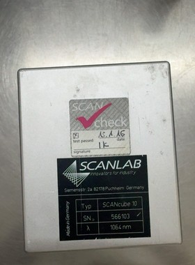 德国SCANLAB原装振镜,型号SCANcube 10,波长