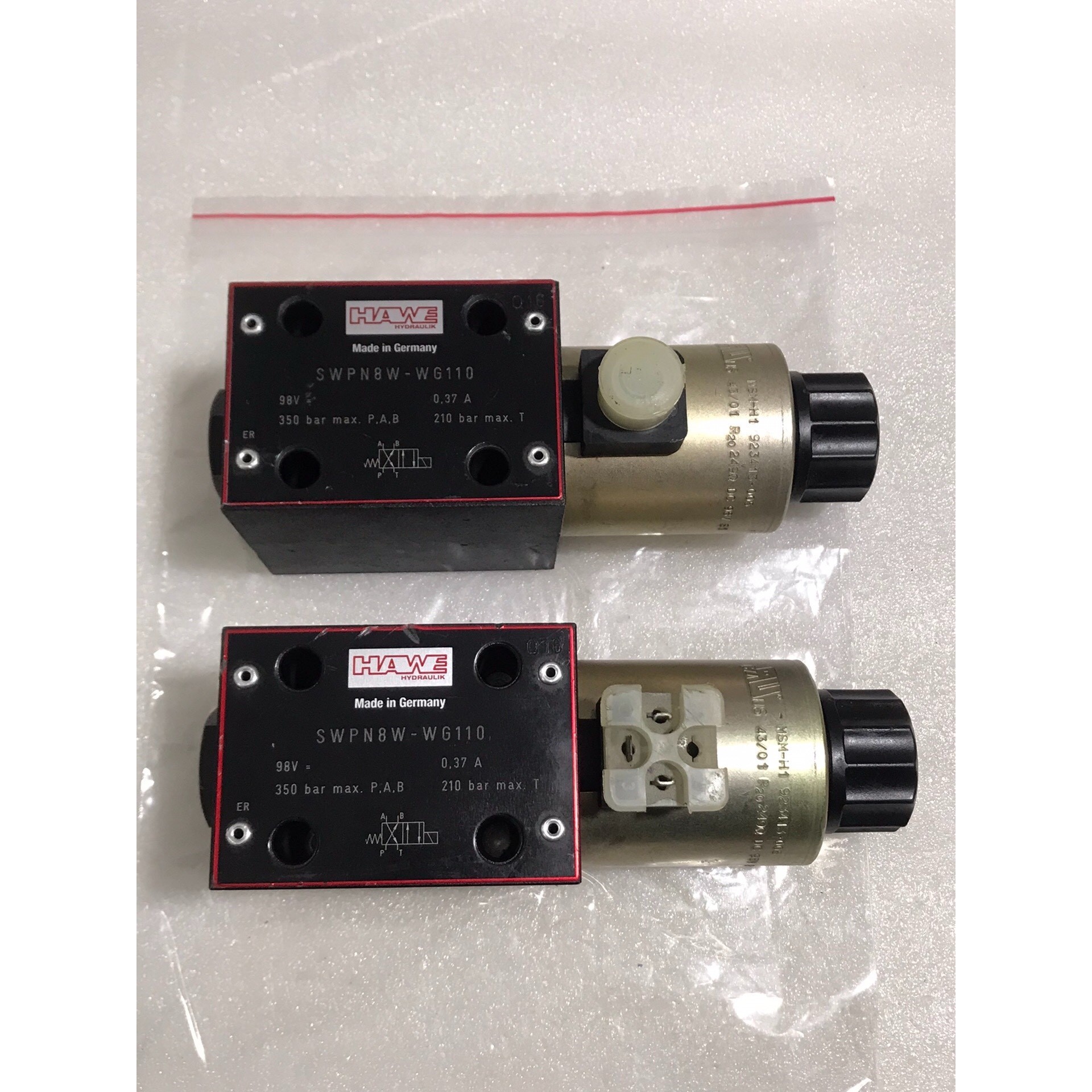 德国HAWE哈威SWPN8W-WG110电磁阀 换向阀
