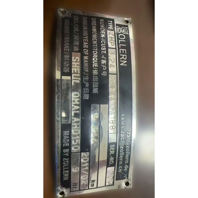 ZOLLERN卓伦减速机ZHP3.24 03.2410718