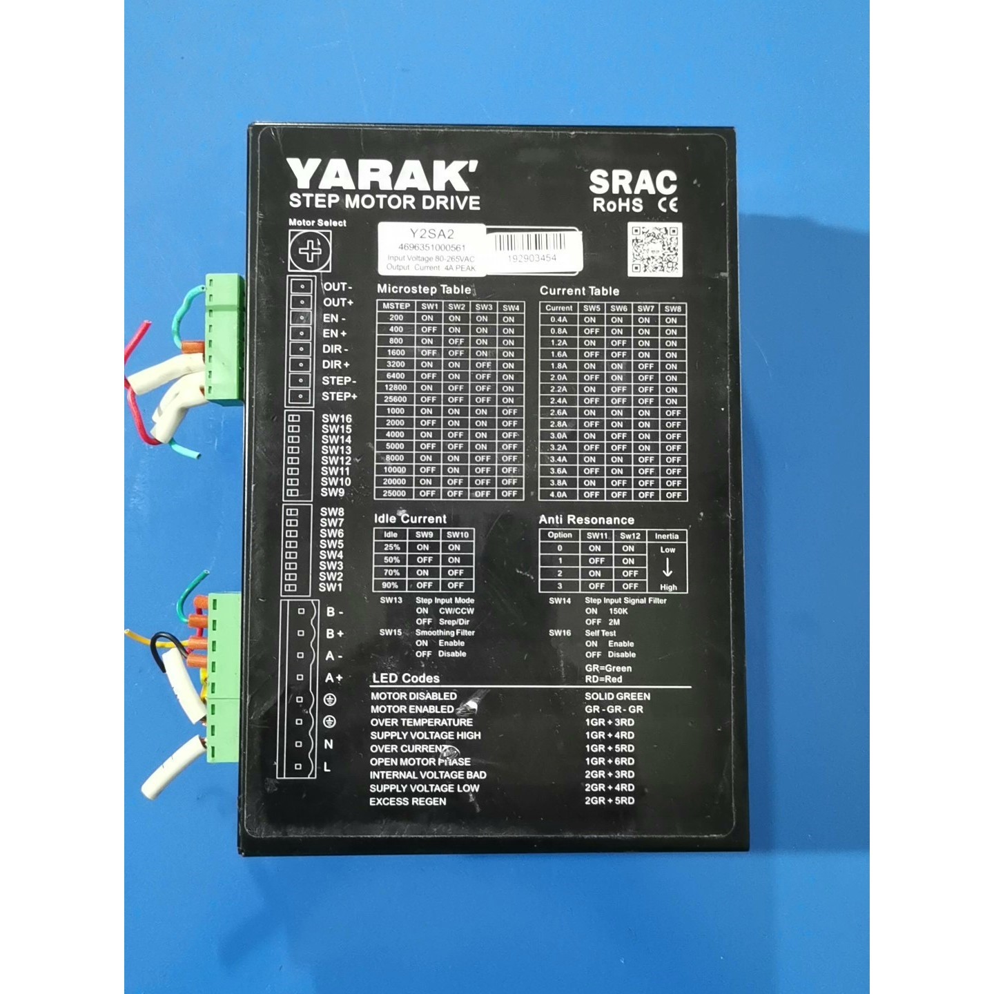 拆机信浓YARAK步进驱动器Y2SA2 拆机件