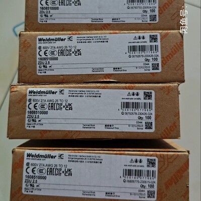 魏德米勒端子ZDU 2.5  订货号:1608510000