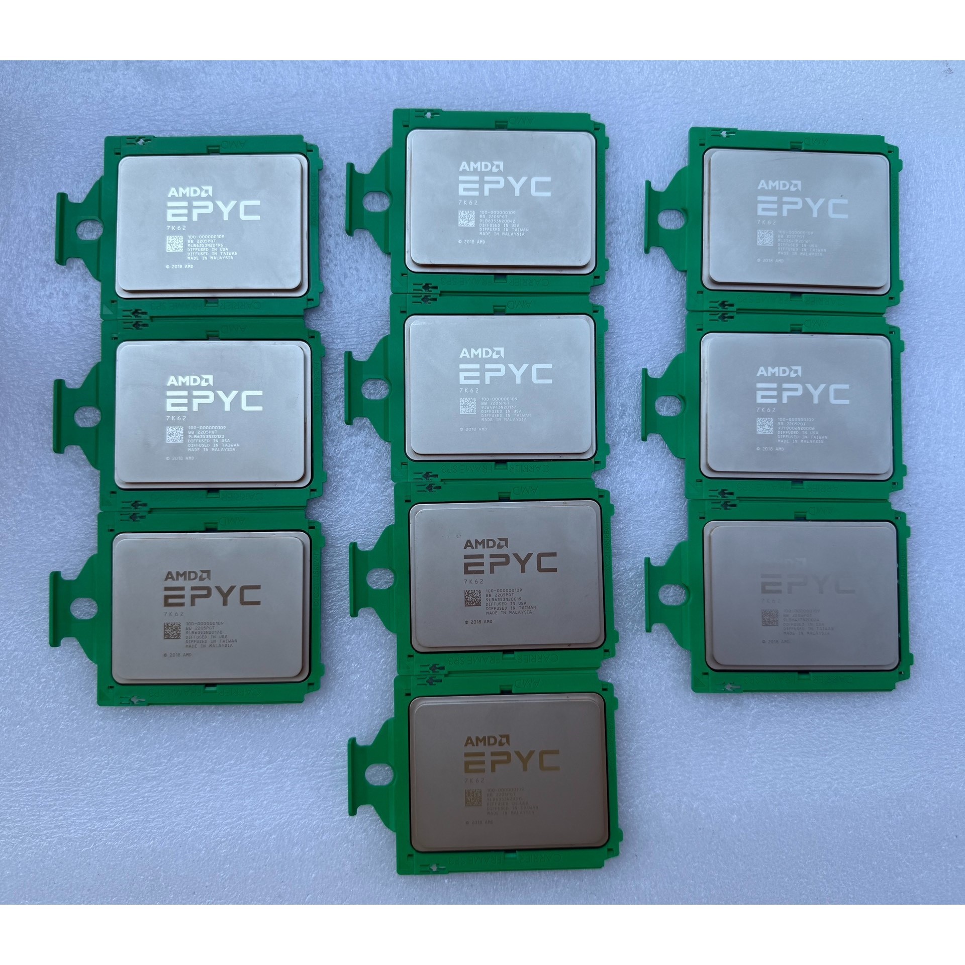 AMD EPYC 7K62 cpu 正式版   拆机散片 无