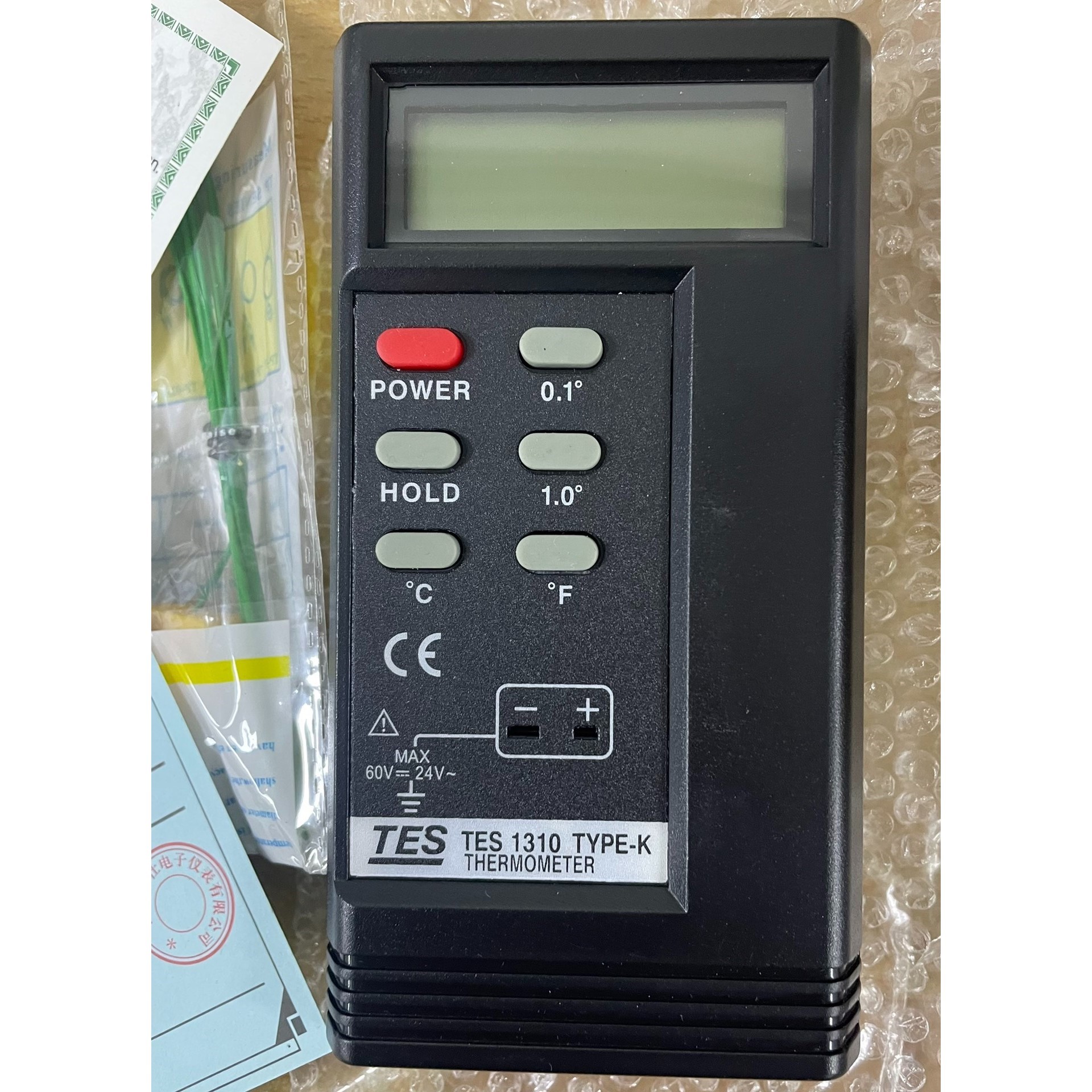 台湾泰仕TES-1310TYPE-K测温表高精度测温仪点温计