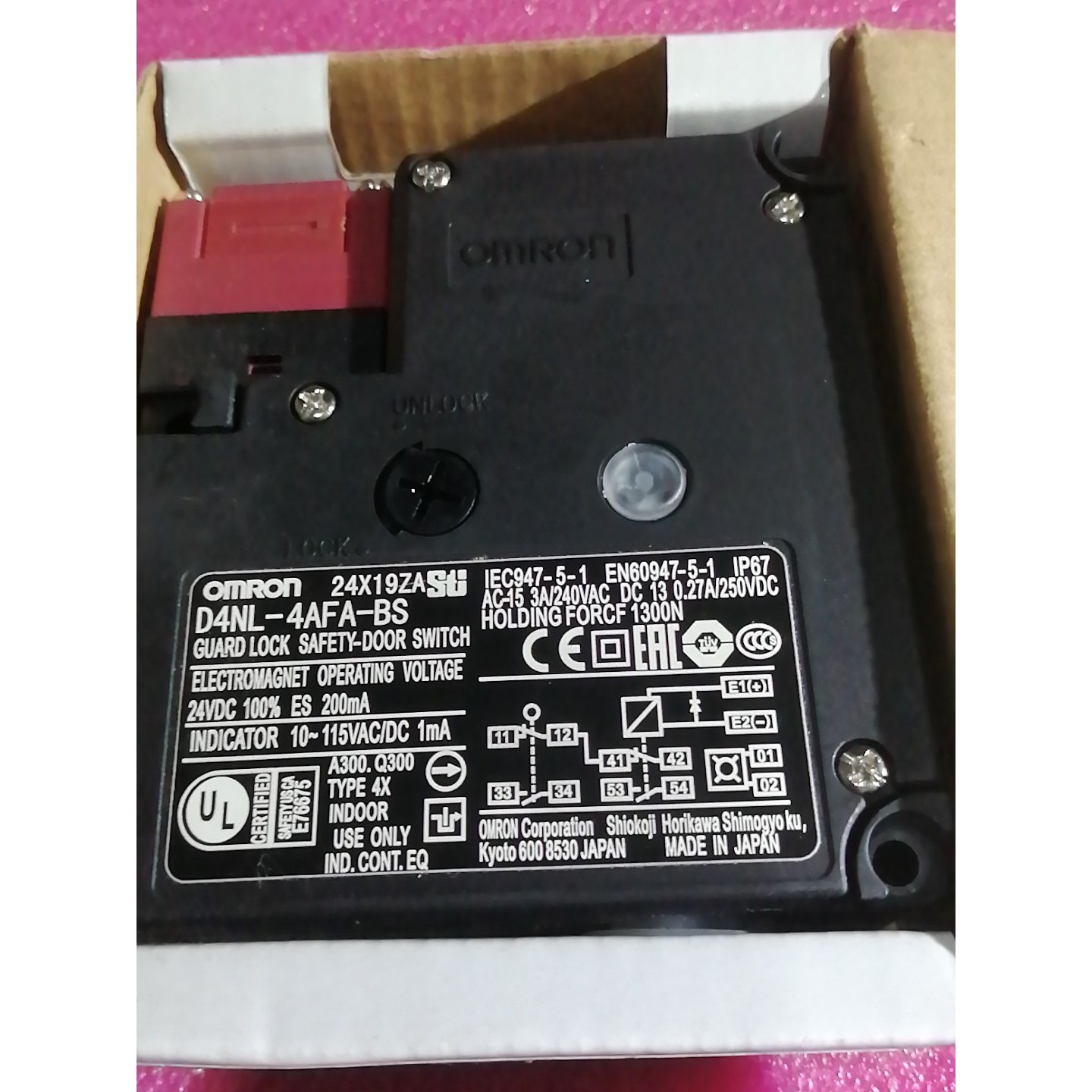 原装进口OmROm安全门开关 D4NL-4AFA-BS