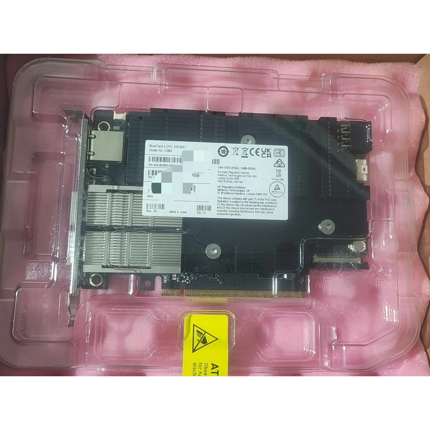 NVIDIA BlueField-3 DPU 200Gb网卡