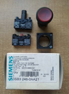 3SB3246-0AA21红色按钮.含一个3SB340