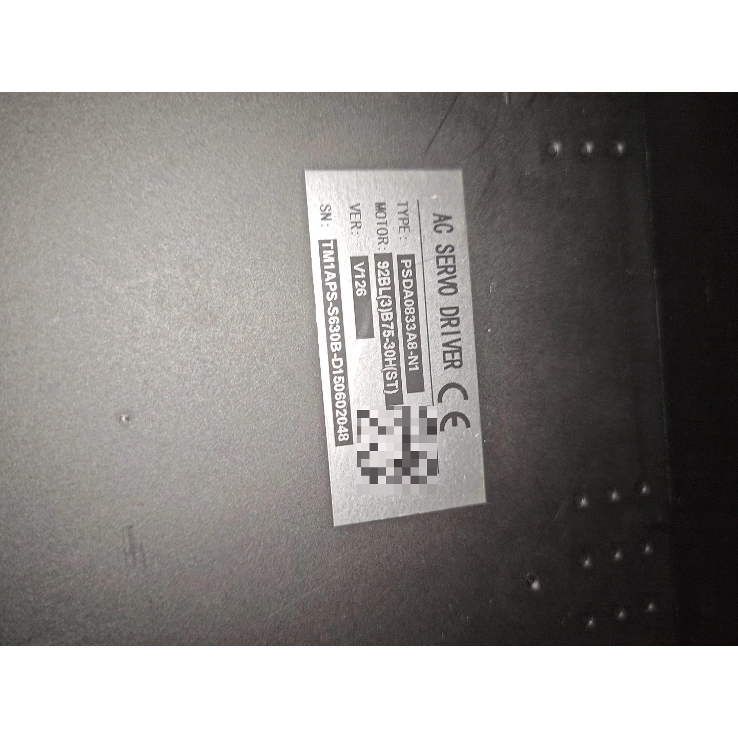 伺服驱动器,型号PSDA0833A8-N1,参数见图.设备是