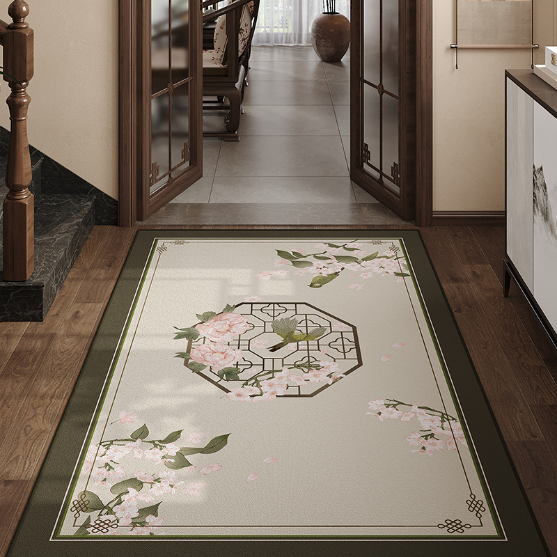 冉忆中式门口入户门地垫入户门垫进门防滑垫子家用新款地毯芙蓉