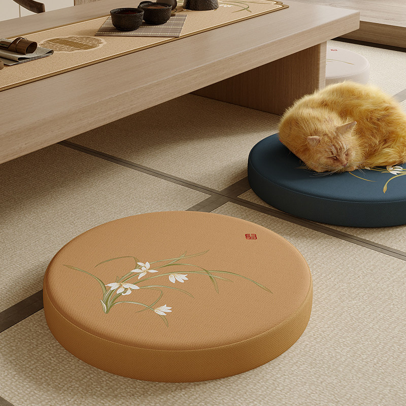 冉忆阳台蒲团坐垫客厅坐墩地上看书打坐禅修垫拜垫跪垫家用倚兰