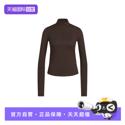【自营】adidas阿迪达斯短款收腰半拉链健身衣女子长袖T恤 KH2643