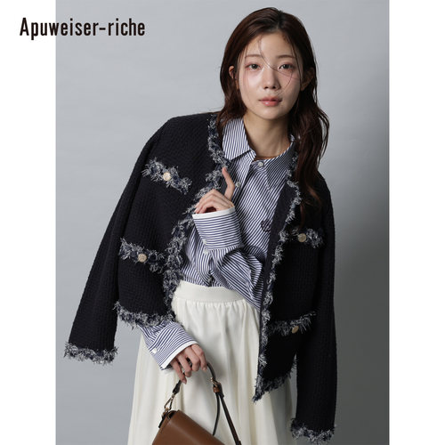 Apuweiser-riche2026早春新品 穗边小香风外套26159480