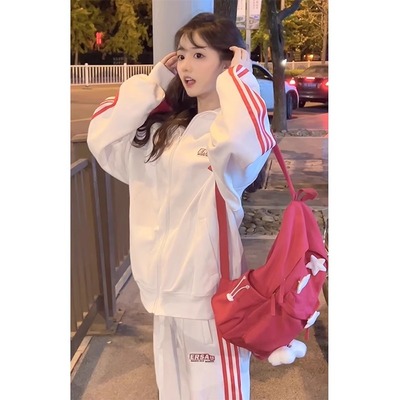 英国DGKP盐系运动服套装女2025春季新款时尚卫衣卫裤休闲两件套潮