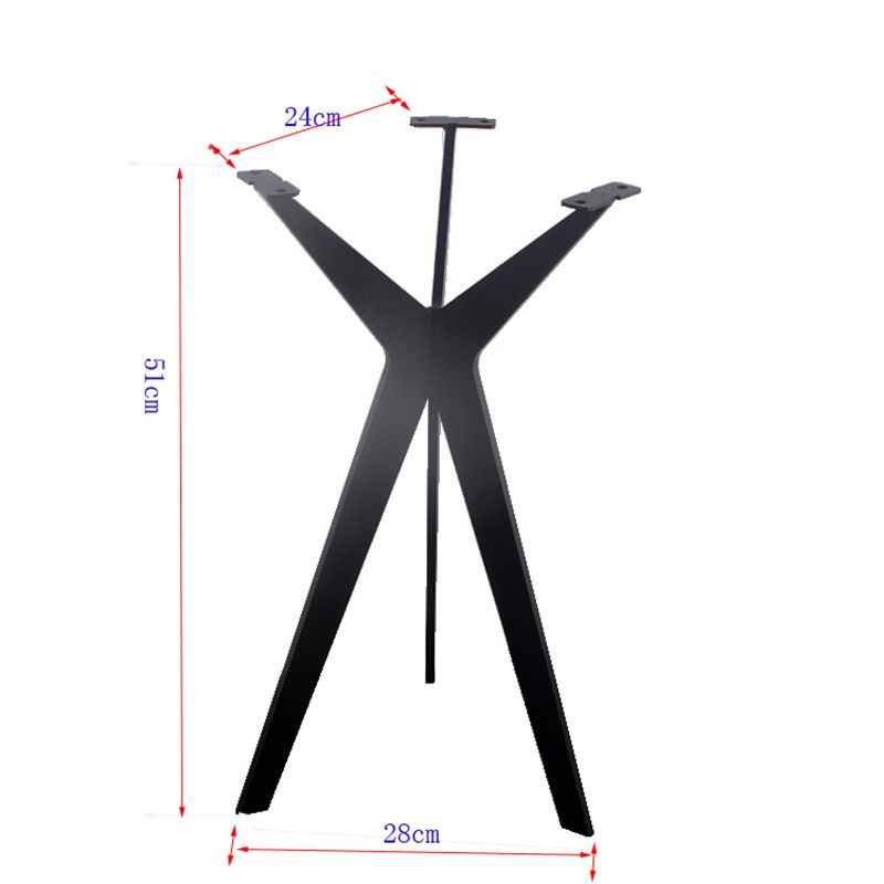 茶几腿茶几支架岩板茶几脚极简椭圆几方几边几腿金属五金长方形脚