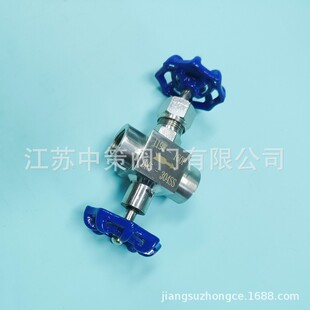 DN15 J19W 400P不锈钢压力表三通针型阀 SS304压力表针型阀