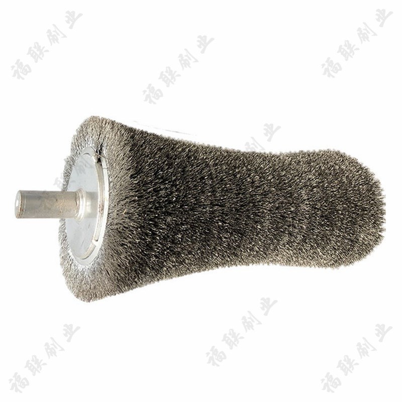 金属板材拉丝去锈304不锈钢丝辊刷 单双带缠绕镀铜钢丝刷辊