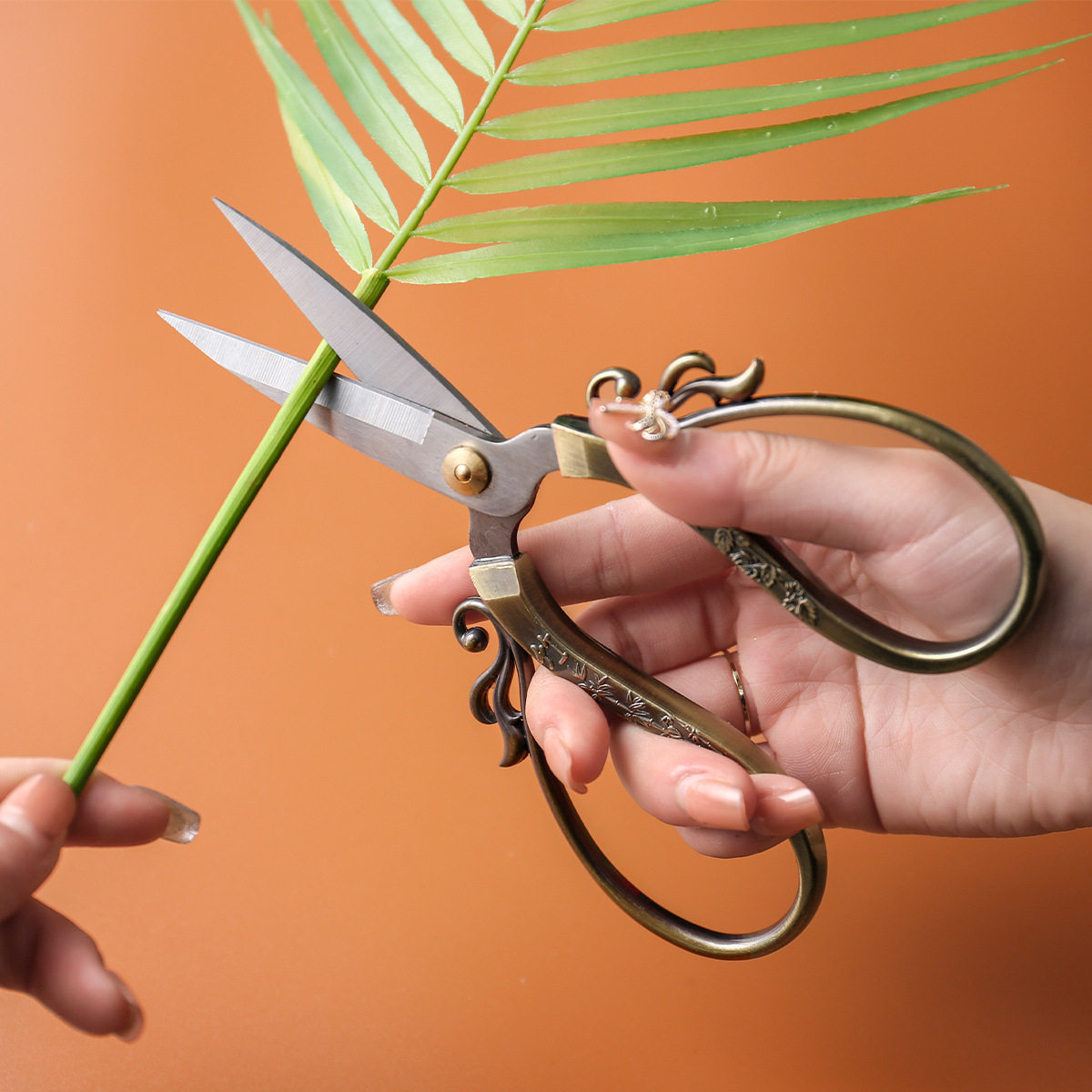 不锈钢复古剪刀古典小巧剪纸十字绣剪工艺剪纸梅兰竹菊