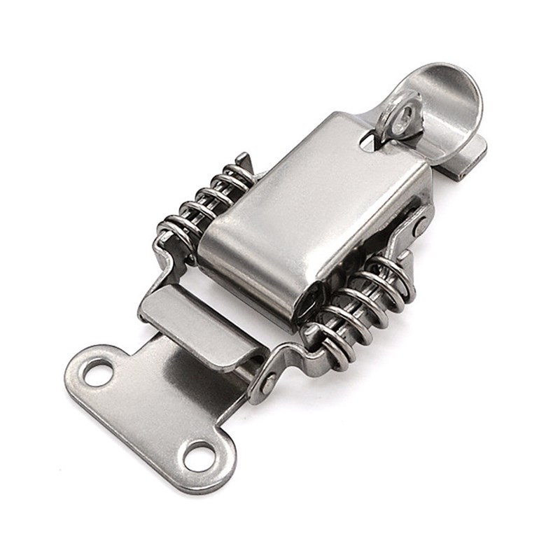 SK3-011SK箱子不锈钢锁扣箱扣柜门鸭嘴扣挂锁式弹簧迫紧搭扣