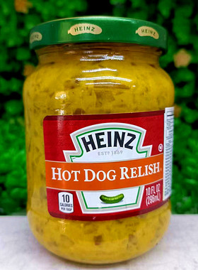 296ml美国进口亨氏牌热狗酱调味酱HEINZ HOT DOG RELISH SAUCE