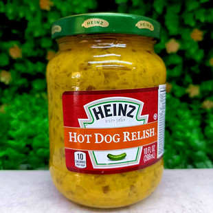 RELISH DOG SAUCE HOT 296ml美国进口亨氏牌热狗酱调味酱HEINZ