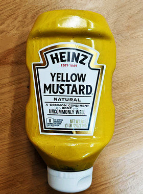 亨氏牌芥末酱沙拉三明治汉堡酱调味酱HEINZ MUSTARD SAUCE