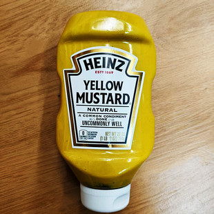 亨氏牌芥末酱沙拉三明治汉堡酱调味酱HEINZ MUSTARD SAUCE