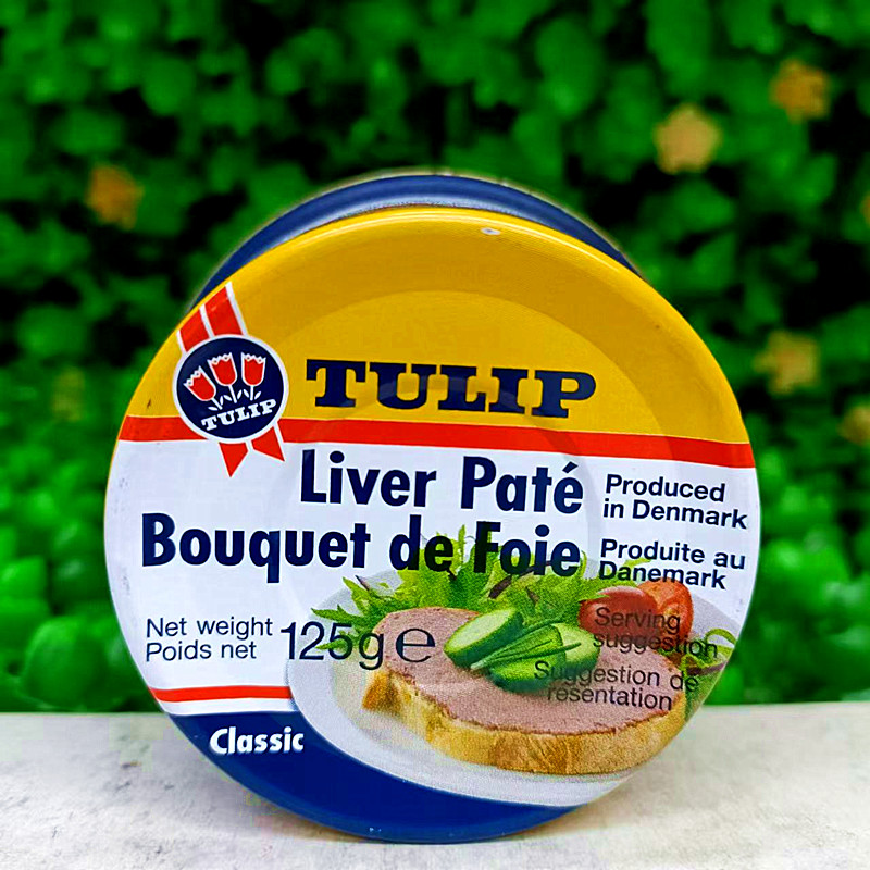 125g丹麦进口三花牌猪肝酱午餐肉TULIP Liver Pate Bouquet Foie
