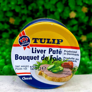 Bouquet Pate Foie Liver 125g丹麦进口三花牌猪肝酱午餐肉TULIP