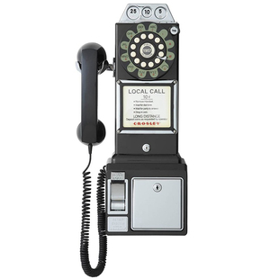 复刻50年代版 美版 可以真打电话 crosley复古电话 全新 展陈 型