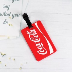 可口可乐北极熊行李牌Coca Cola箱包挂饰旅游登机牌卡套 周边纪念